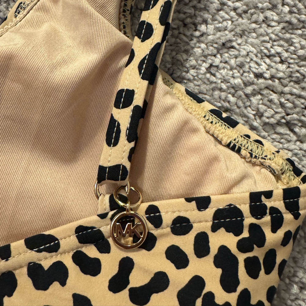 MICHAEL Michael Kors Leopard Print One Piece Swimsuit - Picture 5 of 9